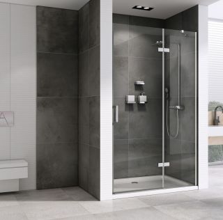 Душевая дверь ABBER Zart 110см хром AG08110