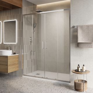 Душевая дверь BelBagno LUCE-BF-2-160-C-Cr хром