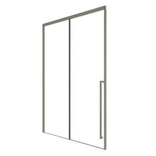 Душевая дверь в нишу Timo T48R 120 см правая никель