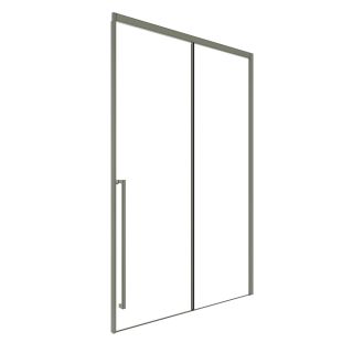 Душевая дверь в нишу Timo T50L 140 см левая никель