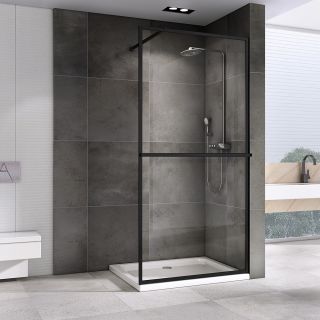 Душевая перегородка ABBER Immer Offen 100см чёрный AG60100B8