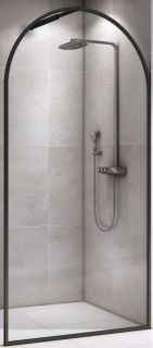 Душевая перегородка ABBER Immer Offen AG64120B8 120см чёрный