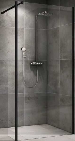 Душевая перегородка ABBER Immer Offen AG66100B 100см чёрный