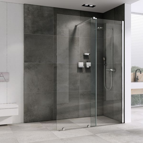 Душевая перегородка ABBER Komfort AG09120 120см хром раздвижная