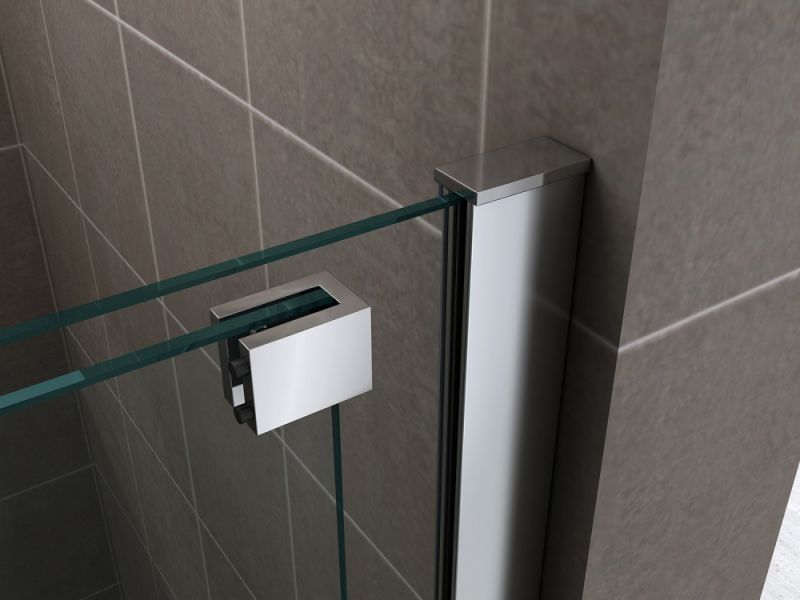 Душевая перегородка ABBER Komfort AG09120 120см хром раздвижная