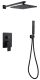 Душевая система ABBER Weiss Insel чёрный матовый AF8018B