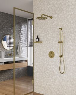 Душевой комплект Timo Saona SX-2309/17SM золото матовое