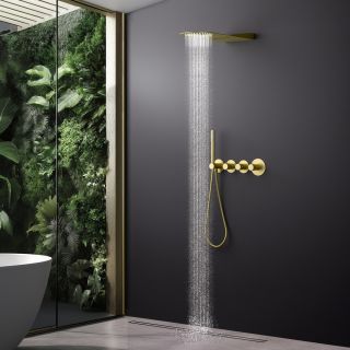 Душевой комплект Timo Saona SX-2350/17SM золото матовое