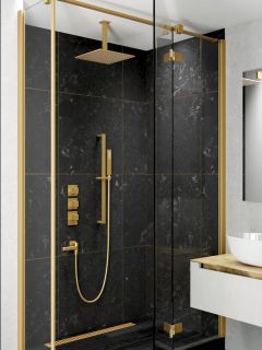 Душевой комплект Timo Selene SX-2239/17SM с термостатом золото матовое