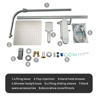 Душевая стойка Gappo G2483 хром