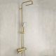Душевая стойка Gappo G2491-3 с термостатом золотой сатин