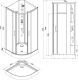 Душевая кабина Aquanet Passion R 3.0 348329 90x90 см профиль хром стекло прозрачное