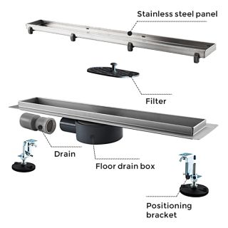 Душевой лоток Gappo G86007-4 60 см сатин