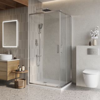 Душевой уголок BELBAGNO LUCE-AH-2-100/80-C-Cr 100х80 см