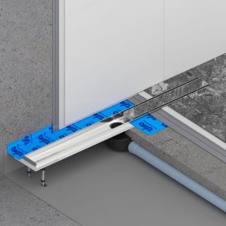 Душевой лоток Timo Drain System DS230206/01 60см с двусторонней панелью plate под плитку сатин