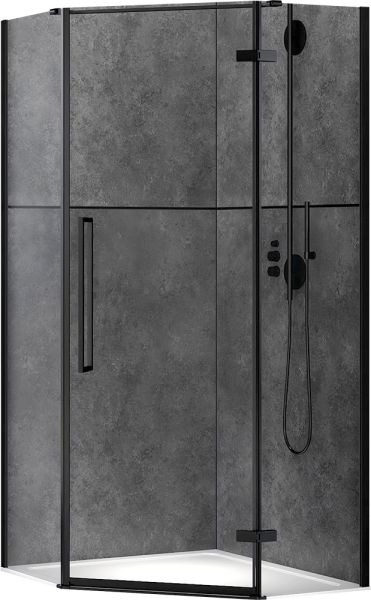 Душевой уголок ABBER Ewiges Wasser 100x100см чёрный AG05100B