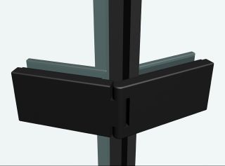 Душевой уголок ABBER Ewiges Wasser 90x90см чёрный AG05090B