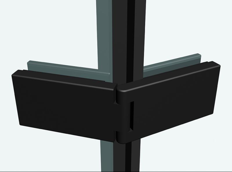 Душевой уголок ABBER Ewiges Wasser 100x100см чёрный AG05100B