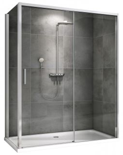 Душевой уголок ABBER Komfort AG93130-S102 130x100см хром