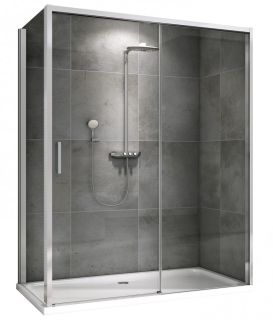 Душевой уголок ABBER Komfort AG93140-S102 140x100см хром