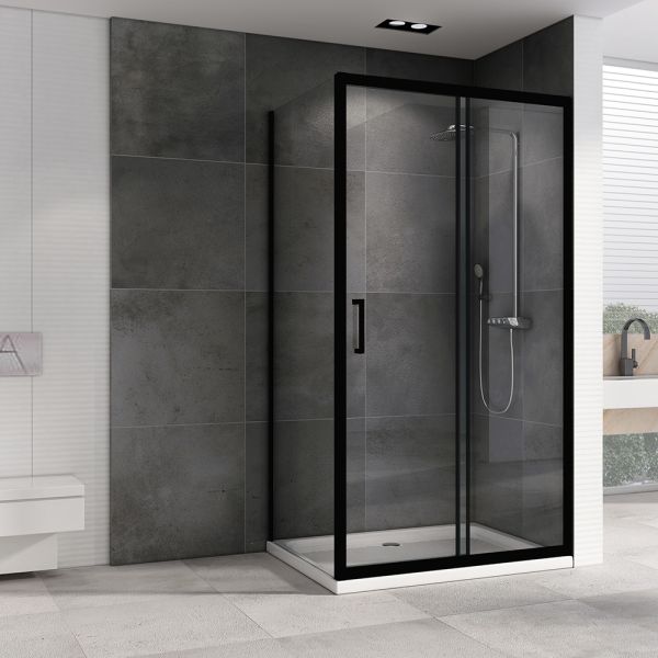 Душевой уголок ABBER Schwarzer Diamant 110x80см чёрный AG30110B-S80B