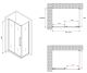 Душевой уголок ABBER Schwarzer Diamant AG30100BH-S50B 100x50см чёрный
