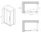 Душевой уголок ABBER Schwarzer Diamant AG30130BH-S50B 130x50см чёрный