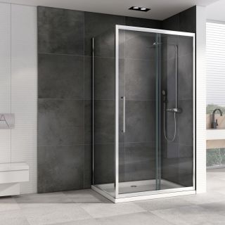 Душевой уголок ABBER Schwarzer Diamant AG30130H-S70 130x70см хром