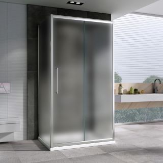 Душевой уголок ABBER Schwarzer Diamant AG30130MH-S80M-S80M 130x80см хром