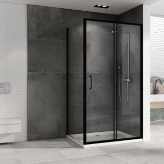 Душевой уголок ABBER Schwarzer Diamant AG30150B5-S60B5 150x60см чёрный