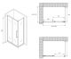 Душевой уголок ABBER Schwarzer Diamant AG30150BMH-S100BM 150x100см чёрный