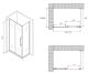 Душевой уголок ABBER Schwarzer Diamant AG30170MH-S60M 170x60см хром