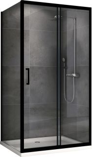 Душевой уголок ABBER Schwarzer Diamant AG30180B-S75B 180x75см чёрный