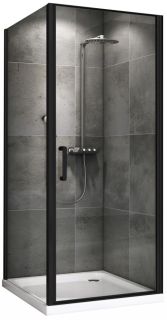 Душевой уголок ABBER Sonnenstrand 100x100см чёрный AG04100B-S100B