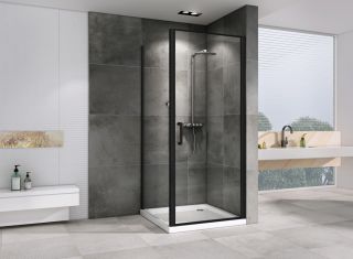 Душевой уголок ABBER Sonnenstrand 90x70см чёрный AG04090B-S70B