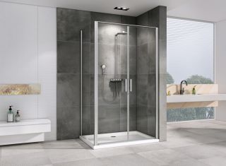 Душевой уголок ABBER Sonnenstrand AG04100C-S75 100x75см хром