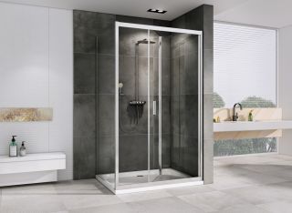 Душевой уголок ABBER Sonnenstrand 90x90см хром AG07090-S90