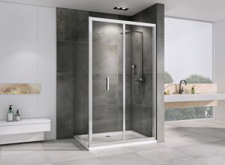 Душевой уголок ABBER Sonnenstrand 110x100см хром AG07110-S100