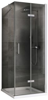 Душевой уголок ABBER Zart AG08080P-S71 80x70см хром