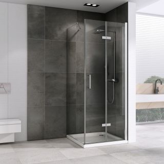 Душевой уголок ABBER Zart AG08070P-S81 70x80см хром