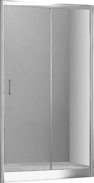 Душевая дверь Aquanet Alfa NAA6121 168421 140 см стекло прозрачное профиль хром