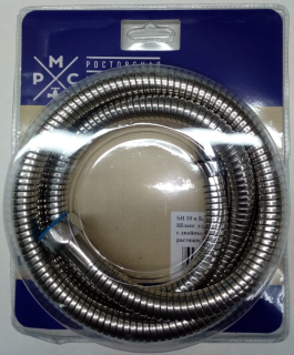 Шланг для душа РМС SH-10 с функцией вращения лейки 150-210см нержавеющая сталь