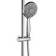 Душевая стойка Swedbe Hermes 9091G1 с термостатическим смесителем для душа хром/серый