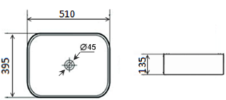 Раковина Timo SOLI TK-305 51 см