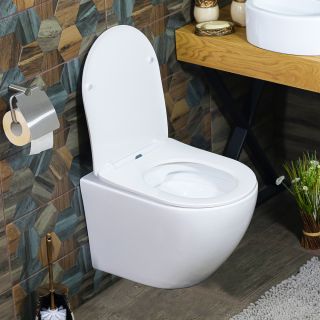 Подвесной унитаз Melana MLN-B2342 безободковый белый