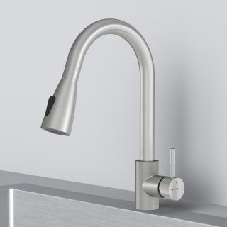 Смеситель для кухни Am.Pm X-Joy S F85B07511 с выдвижным изливом сатин