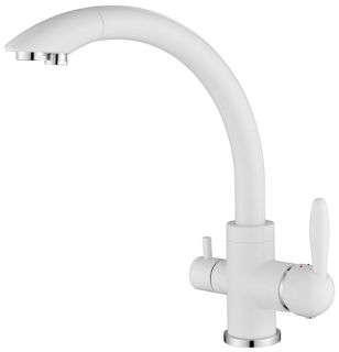 Смеситель для кухни Paulmark Essen Es213001-431 белый матовый