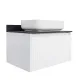 Тумба с раковиной Comforty Марсель 00-00013395 75 см Белая матовая