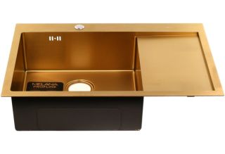 Мойка D7851HG-L Melana ProfLine 3,0/220 левая золото