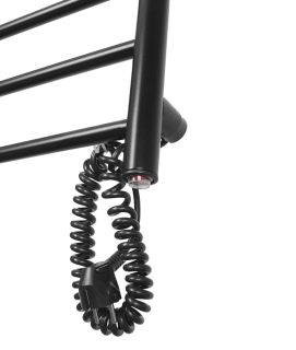 Полотенцесушитель электрический Domoterm Аврора DMT 109-6 40х80 EK R чёрный